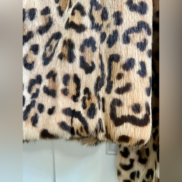 MOSCHINO Cheap and Chic leopard print rabbit fur jacket - Picture 9 of 16